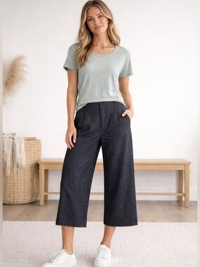 Eileen Fisher Organic Cotton Crop Pants
